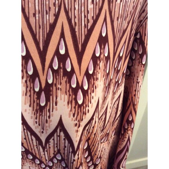 Bob Mackie Wearable Art Shirt Top Women Size 2X Flare Sleeve Boho Blouse VNC - Picture 4 of 5